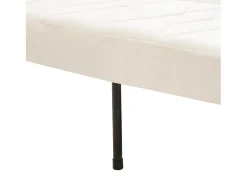 Sofá de 2 plazas de terciopelo beige, con respaldo y reposabrazos ajustables, de diseño moderno, para salón o dormitorio