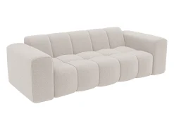 Sofá de 3 plazas en chenilla beige CALESO de Maison Céphy
