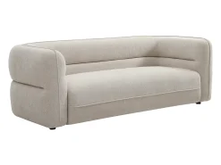 Sofá de 3 plazas en tejido chenilla beige producto eco-responsable TALIENA