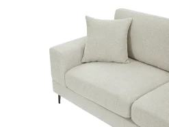 Sofá de 2 plazas en tela texturizada color beige JAMOLO