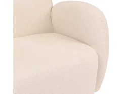 Sofá de 2 plazas MCW-P33, crema
