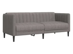 Sofá de 2 plazas tela gris taupe