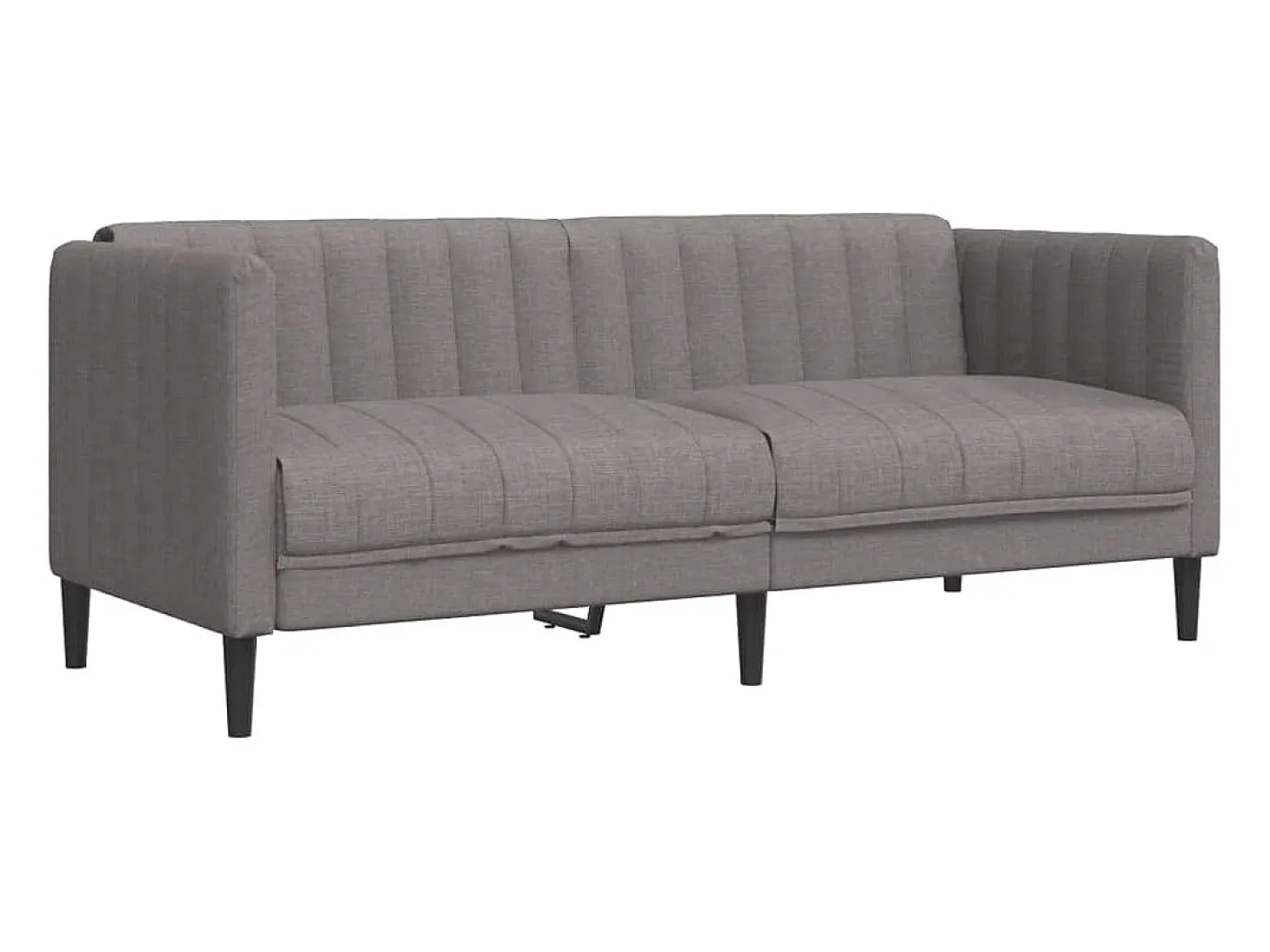 Sofá de 2 plazas tela gris taupe