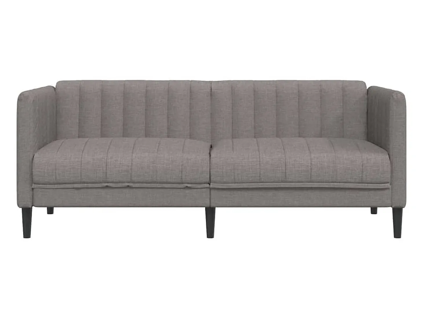 Sofá de 2 plazas tela gris taupe