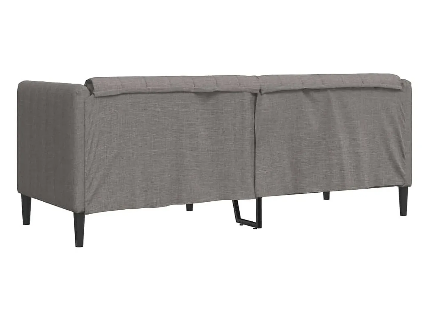 Sofá de 2 plazas tela gris taupe