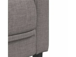 Sofá de 2 plazas tela gris taupe
