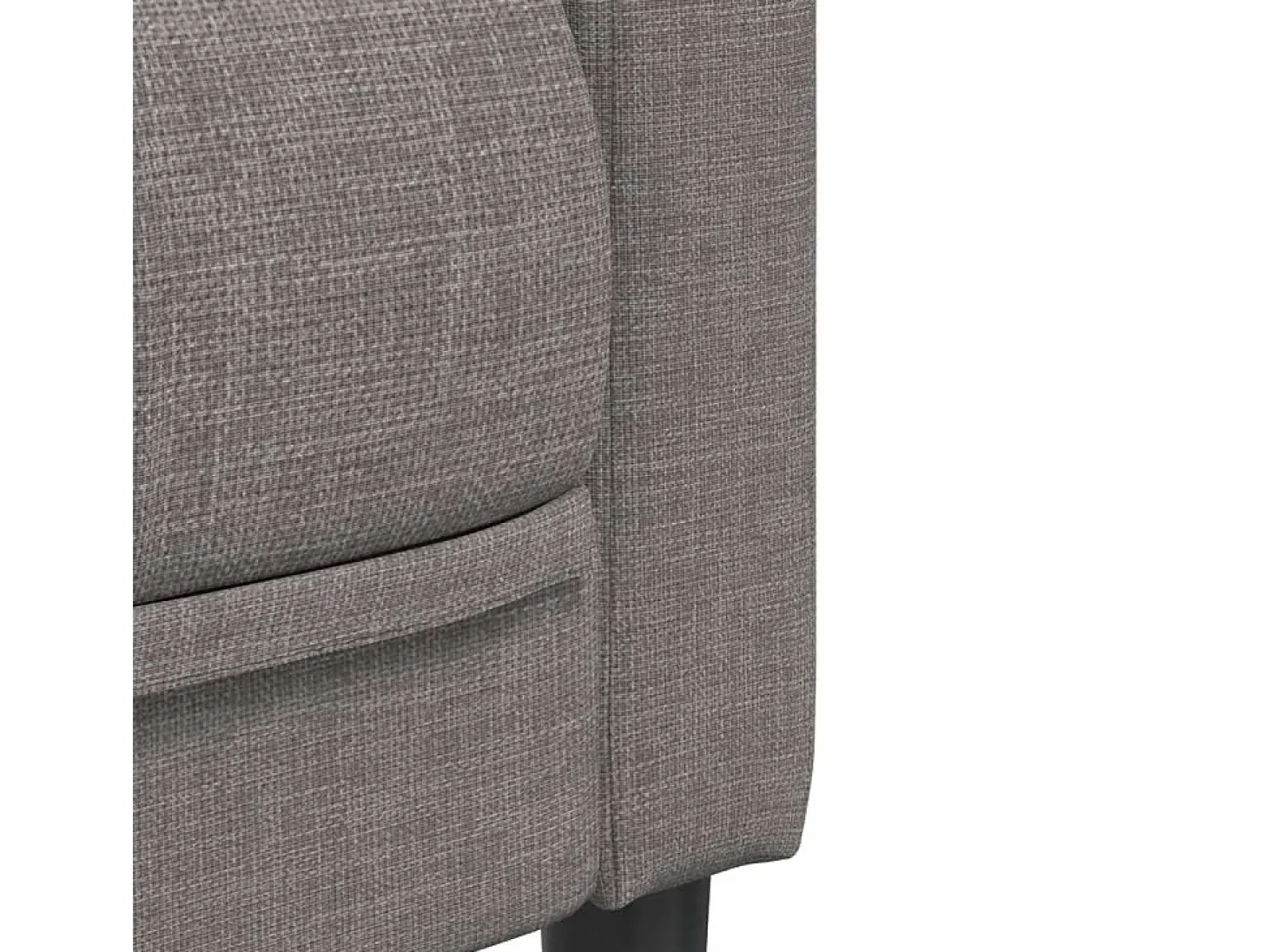 Sofá de 2 plazas tela gris taupe