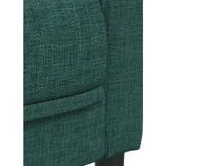 Sofá de 2 plazas tela verde oscuro