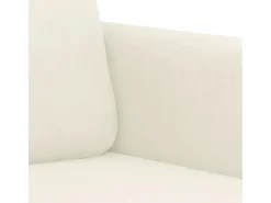 Sofá de 2 plazas terciopelo color crema 120 cm