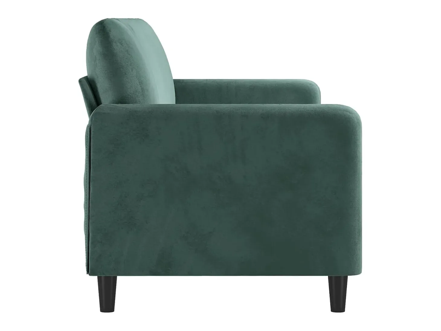 Sofá de 3 plazas terciopelo verde oscuro 180 cm