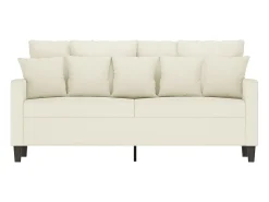 Sofá de 2 plazas terciopelo color crema 140 cm