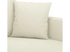 Sofá de 2 plazas terciopelo color crema 140 cm