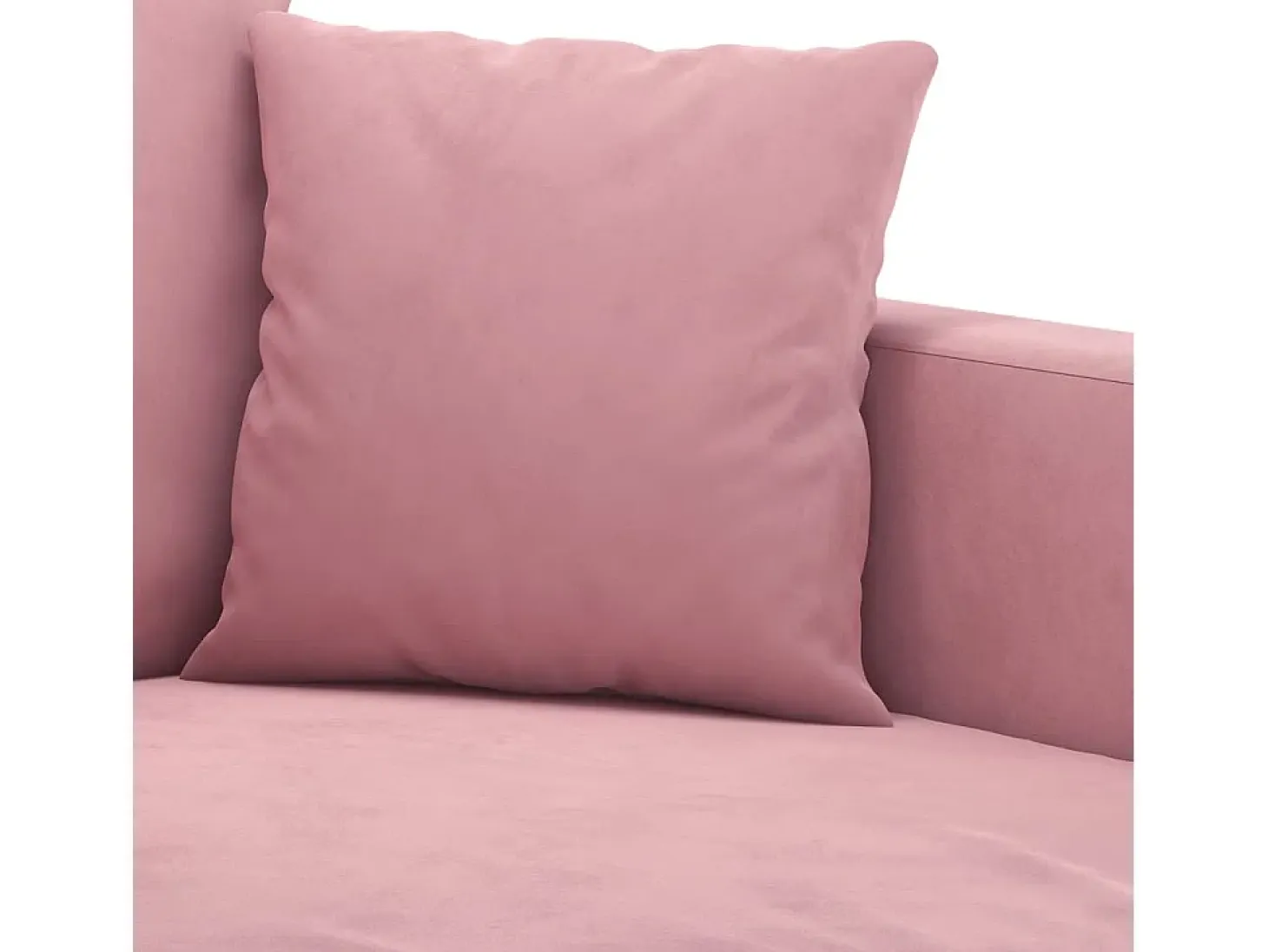 Sofá de 3 plazas terciopelo rosa 180 cm