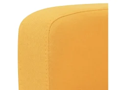 Sofá de 2 plazas 135x65x76 cm amarillo PWFG41577
