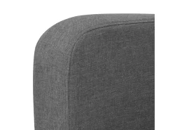 Sofá de 2 plazas 135x65x76 cm gris oscuro