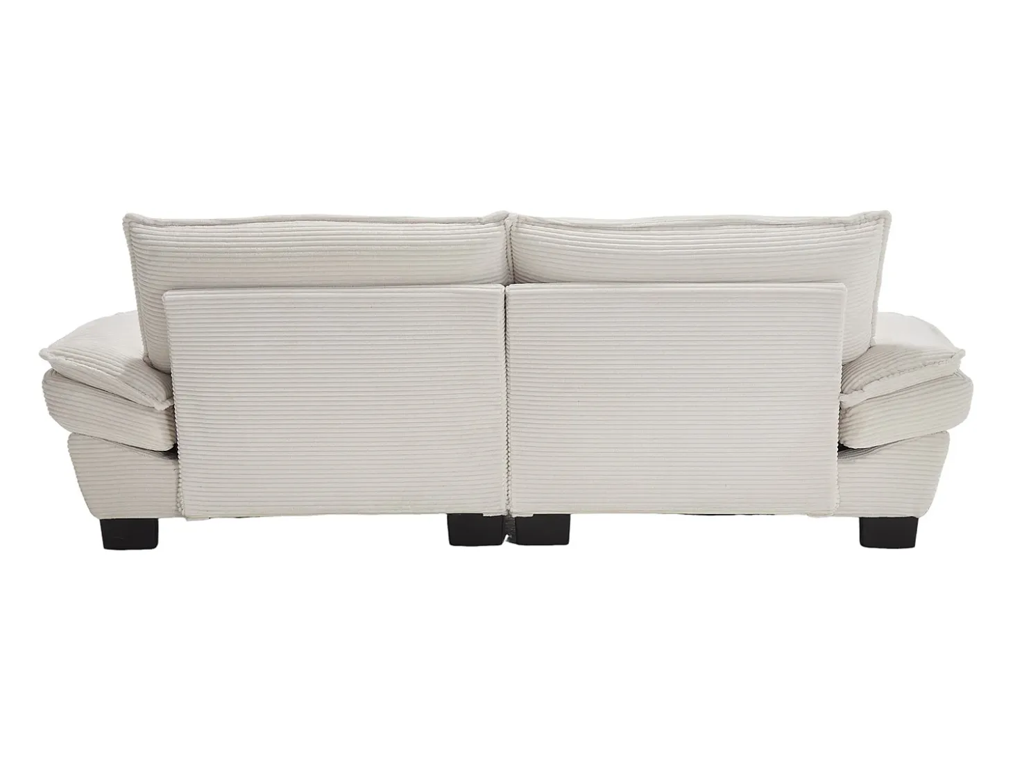 Sofá de dos plazas, de terciopelo, color beige, con reposacabezas y respaldo, ideal para salón y dormitorio