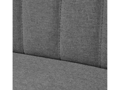 Sofá de tela gris claro 117x55,5x77 cm