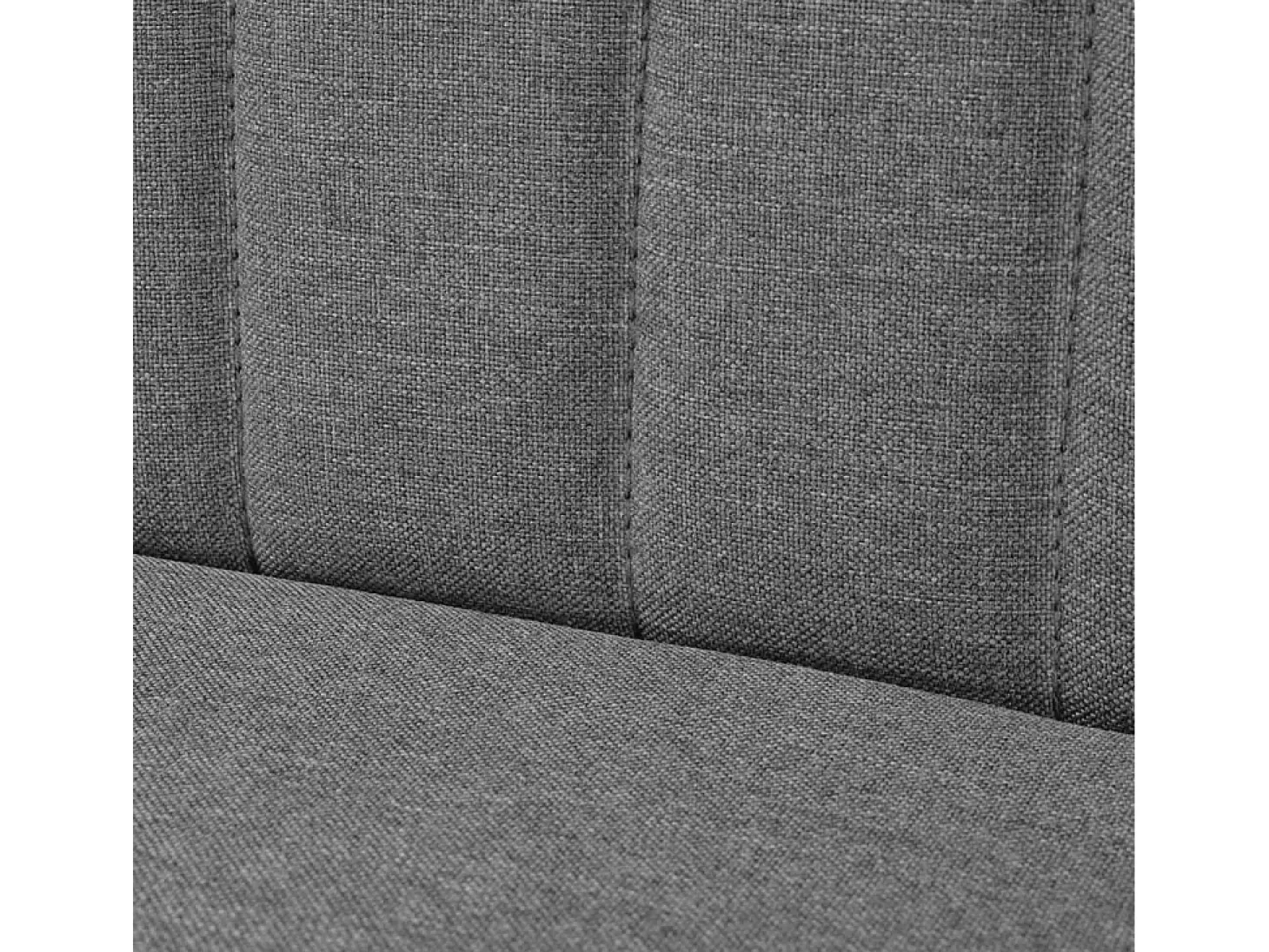 Sofá de tela gris claro 117x55,5x77 cm