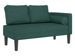 Sofá diván con cojines tela verde oscuro ES535031