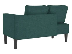 Sofá diván con cojines tela verde oscuro ES535031