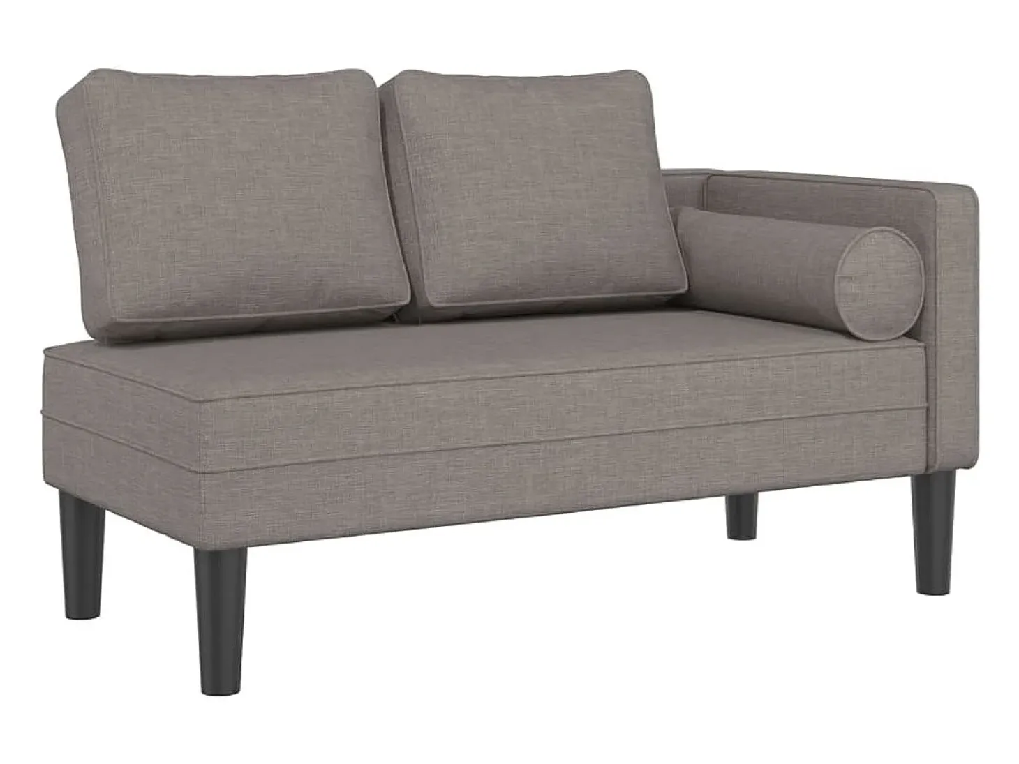 Sofá diván con cojines tela gris taupe ES929321