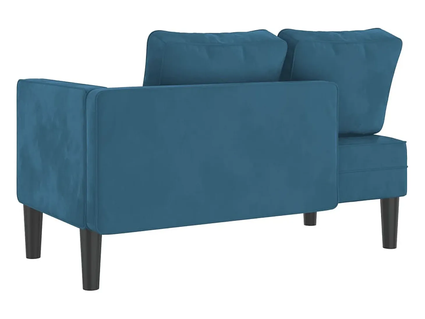 Sofá diván con cojines terciopelo azul ES549271