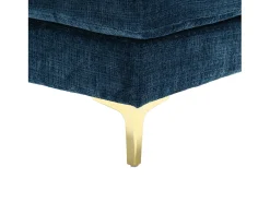 Sofá esquinero azul - Sofá de 4 plazas con asientos y cojines - para salón y dormitorio