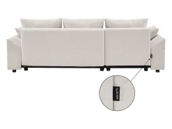 Sofá esquinero convertible y reversible 