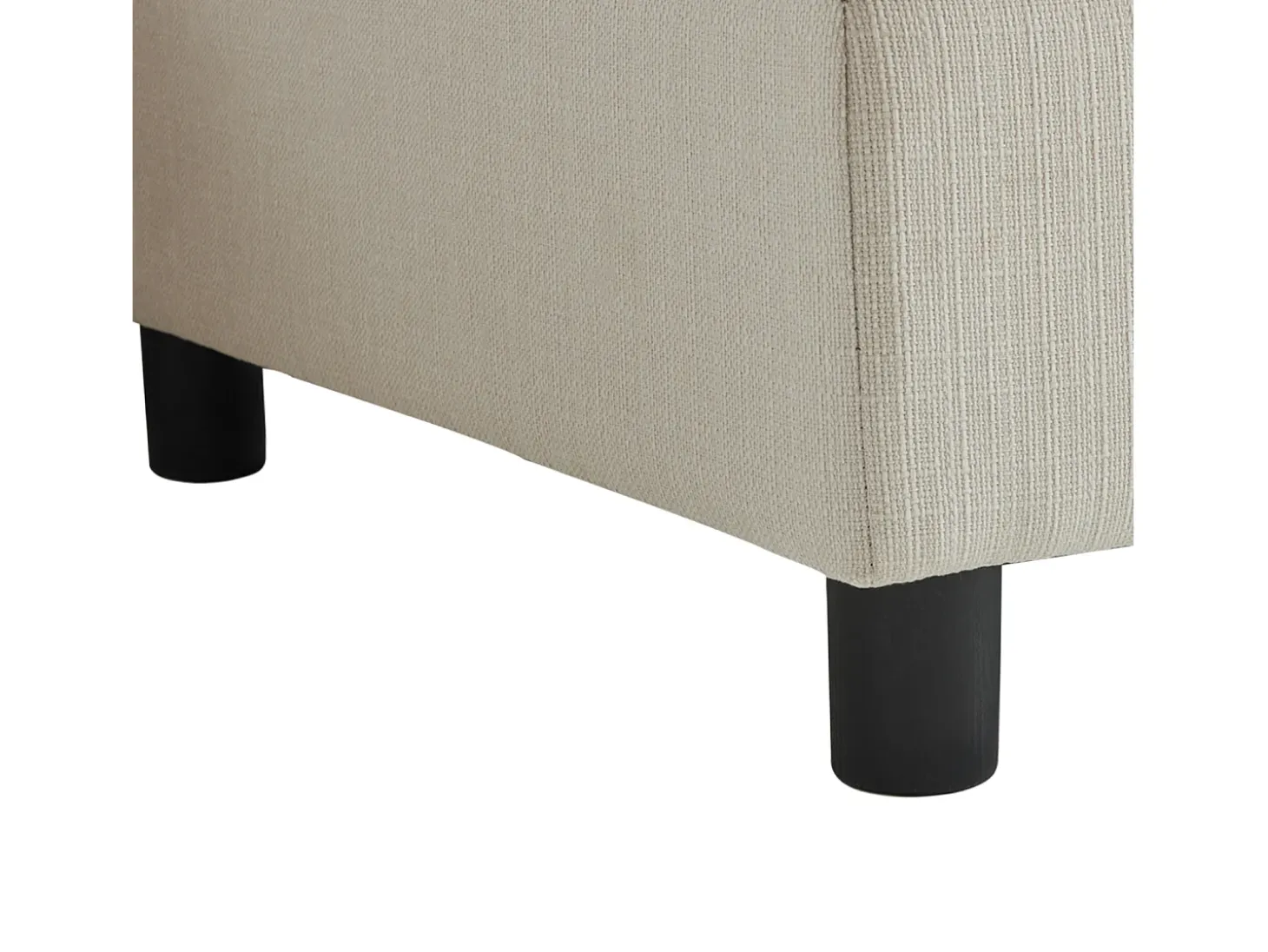 Sofá esquinero de 3 o 4 plazas, tapizado en forma de L, tejido de lino, 220 x 83 x 81 cm, color beige