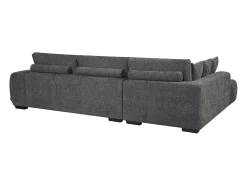 Sofá esquinero de tela "Monceau" – 3 plazas – Gris