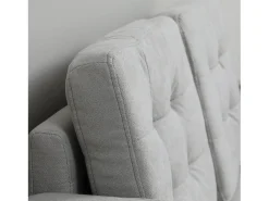 Sofá gris de 2 plazas - Sofá con almacenaje y cojines - para salón y dormitorio