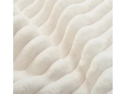Sofá modular con chaise longue en L, asiento profundo, relleno de espuma comprimida, blanco