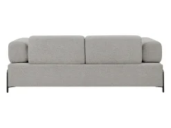 Sofá modular de 3 plazas de diseño moderno por módulos con mesitas Diadema - Gris claro