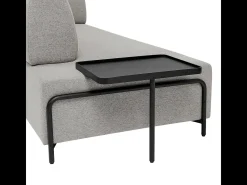 Sofá modular de 3 plazas de diseño moderno por módulos con mesitas Diadema - Gris claro