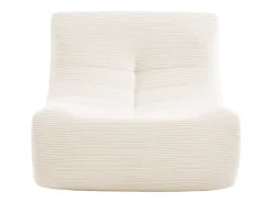 Sofá modular de pana, 3 plazas crema
