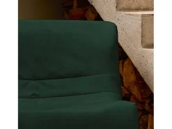 Sofá modular de terciopelo, 3 plazas verde