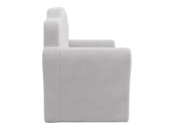 Sofá para niños de 2 plazas felpa suave gris claro ES452498