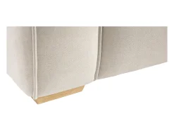 Sofá 3 plazas tejido efecto terciopelo natural COBAIN