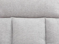 Sofá reclinable de 3 plazas convertible clic-clac en tejido gris claro PALOBU