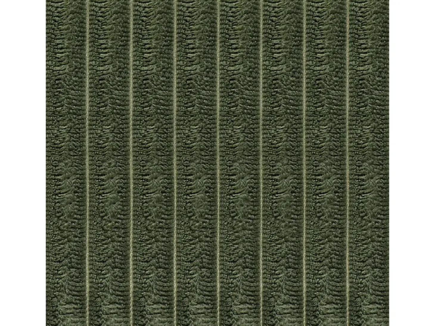 Sofá recto de 2 plazas en terciopelo acanalado Verde - con reposabrazos de almacenamiento - 180x74x84cm