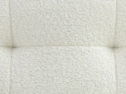 Sofá rinconera derecha en tela bouclé blanco SOPELANA