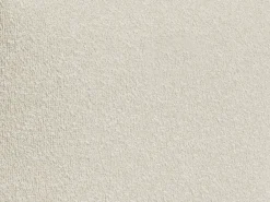 Sofá rinconera en tela bouclé color blanco roto estilo contemporáneo NOUMARA