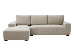 Sofá rinconera izquierda en tejido color beige MICHELIA
