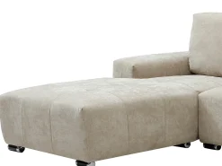 Sofá rinconera izquierda en tejido color beige MICHELIA