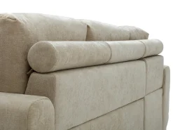 Sofá rinconera izquierda en tejido color beige MICHELIA