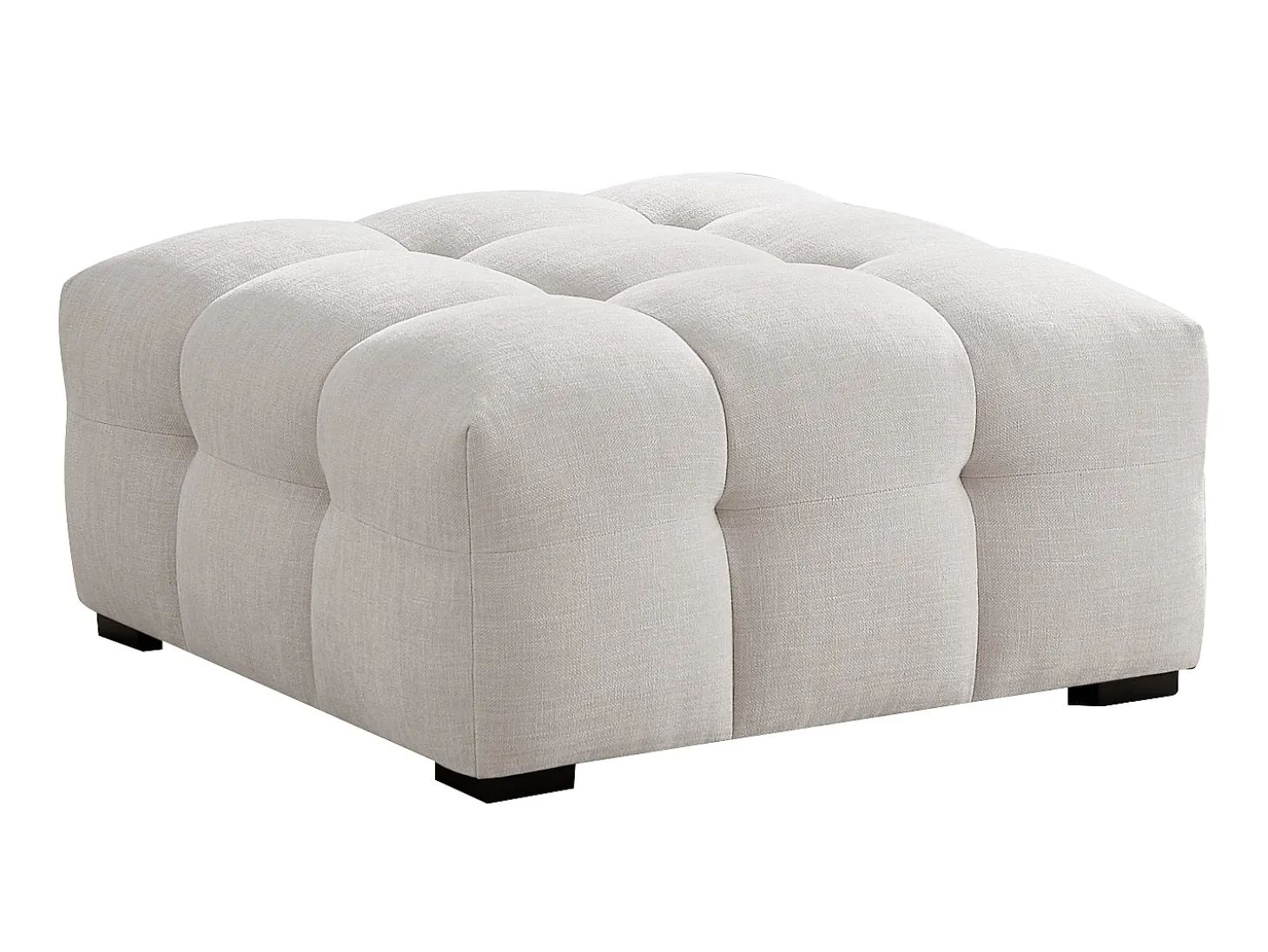 Sofá rinconera izquierda y chaise longe de tela beige DILOME de Pascal Morabito