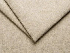 Sofá rinconera panorámico de tela beige NESSARO