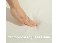 Sofá Sere Homcom 2 plazas con reposabrazos crema 75x138,5x70 cm