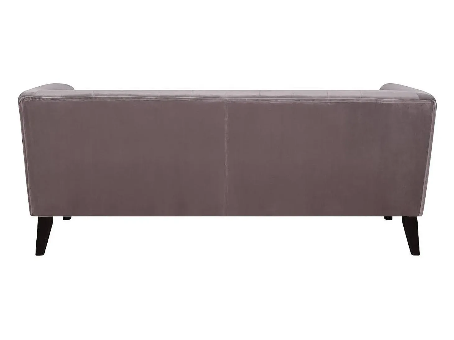 Sofá terciopelo "Vanessa" - Gris claro