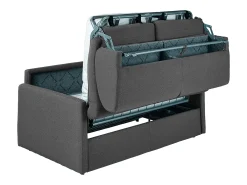 Sofa cama italiano 3 plazas de tela color gris CALIFE